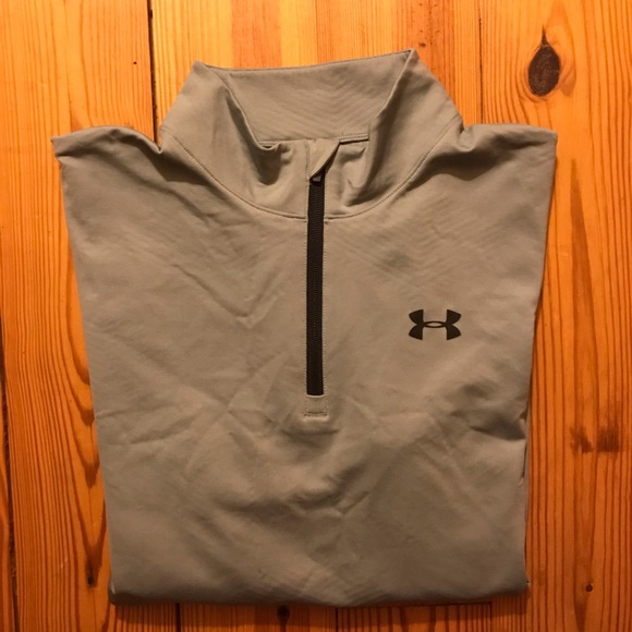 Under Armor Gray Half Zip Jacket, EUC, XL - Picture 13 of 13